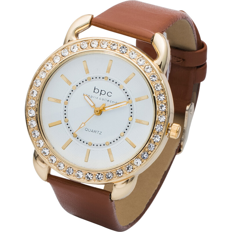 bpc bonprix collection Armbanduhr mit Kroko-Armband in braun für Damen von bonprix