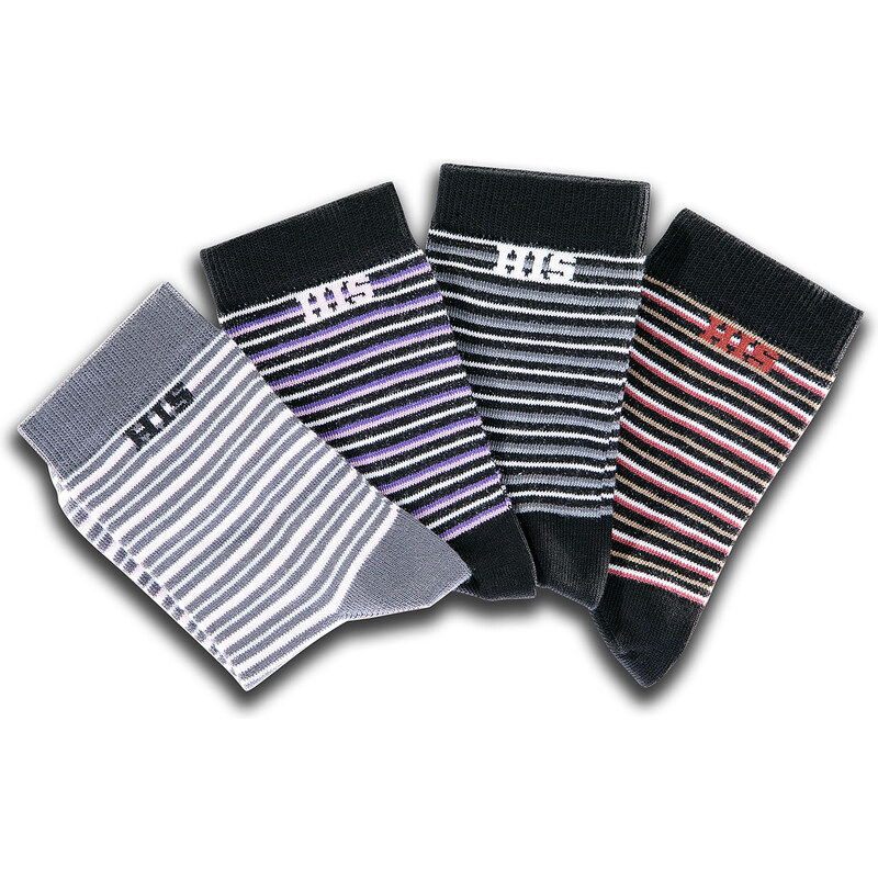 H.I.S Socken (4er-Pack) in schwarz für Damen von bonprix