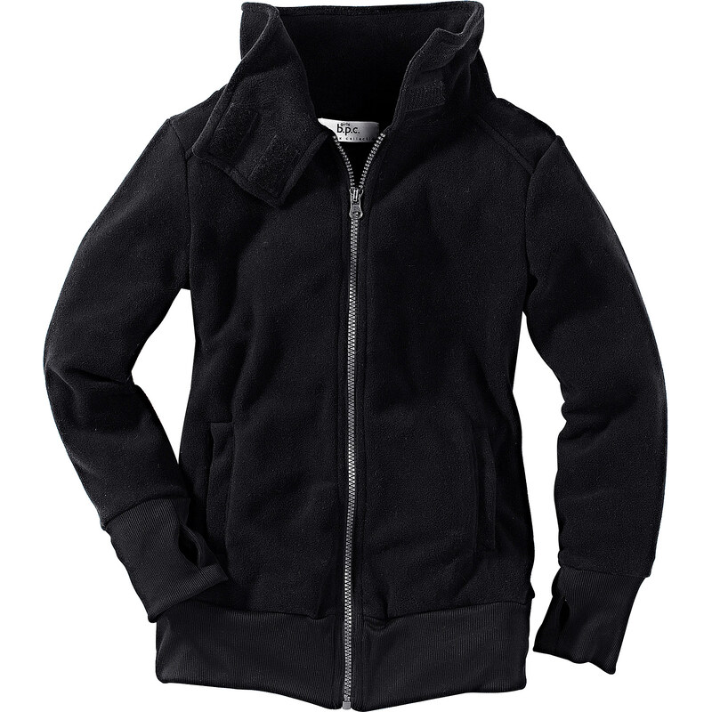 bpc bonprix collection Fleece-Jacke langarm in schwarz für Mädchen von bonprix