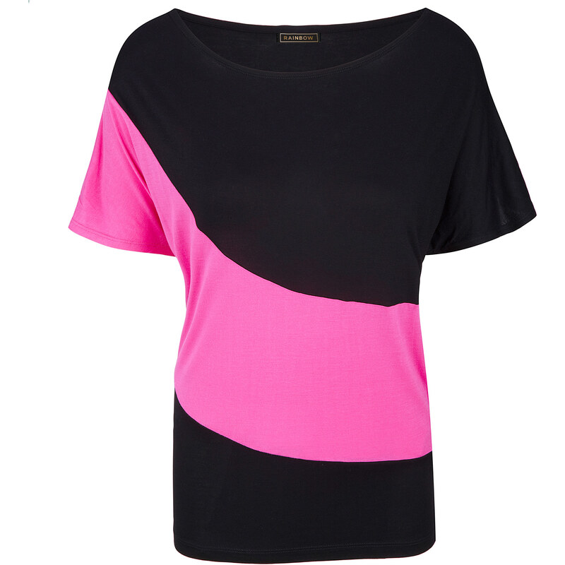 BODYFLIRT boutique Shirt kurzer Arm in schwarz für Damen von bonprix