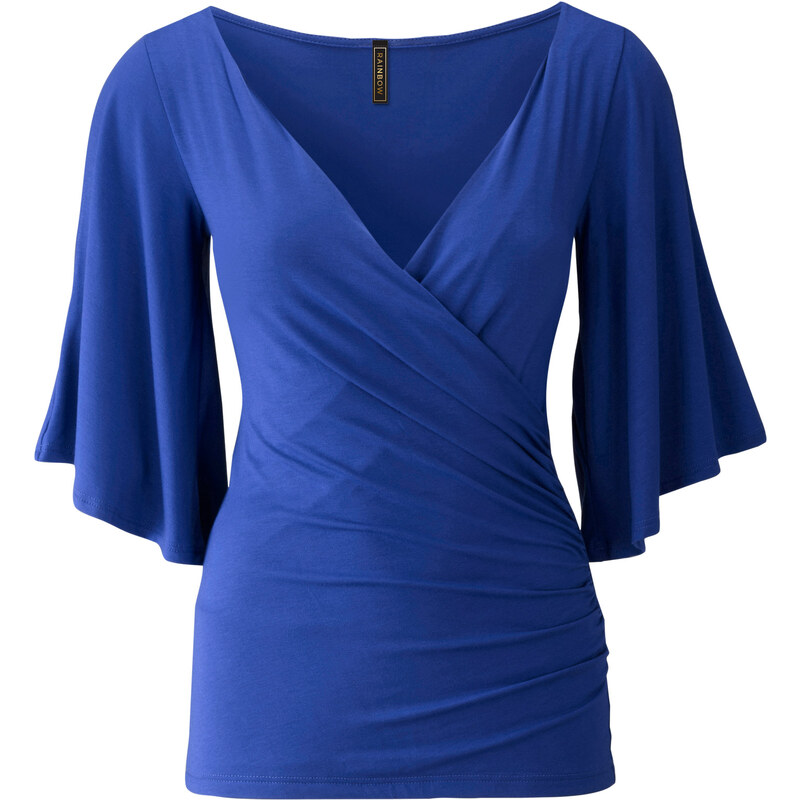 BODYFLIRT boutique Shirt halber Arm in blau für Damen von bonprix