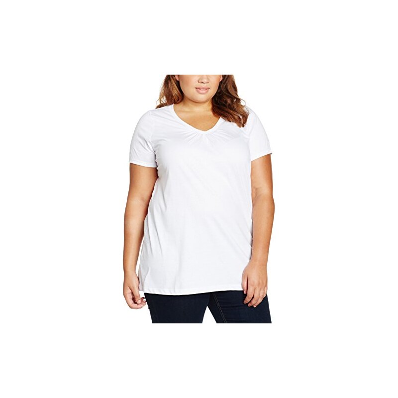 Evans Damen T-Shirt White Plain