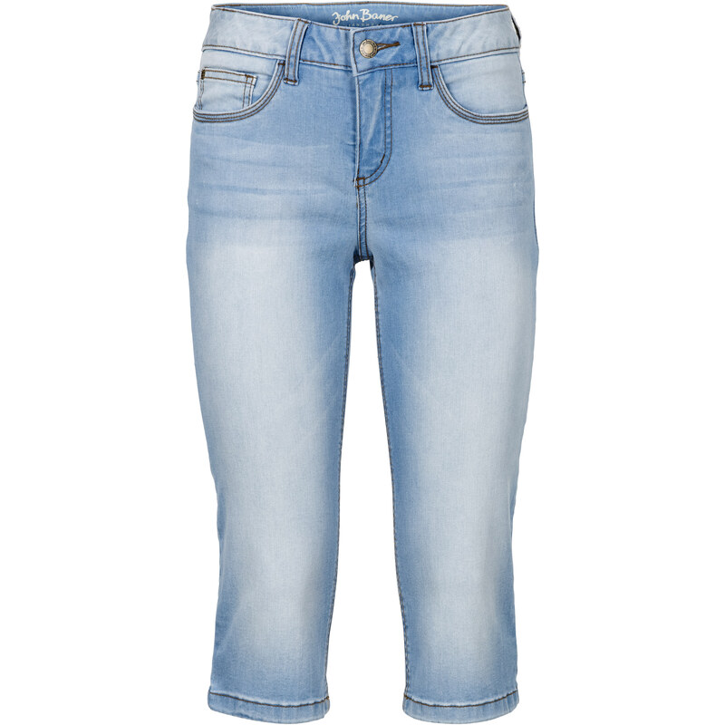 John Baner JEANSWEAR Capri-Stretch-Jeans Passformwunder in blau für Damen von bonprix