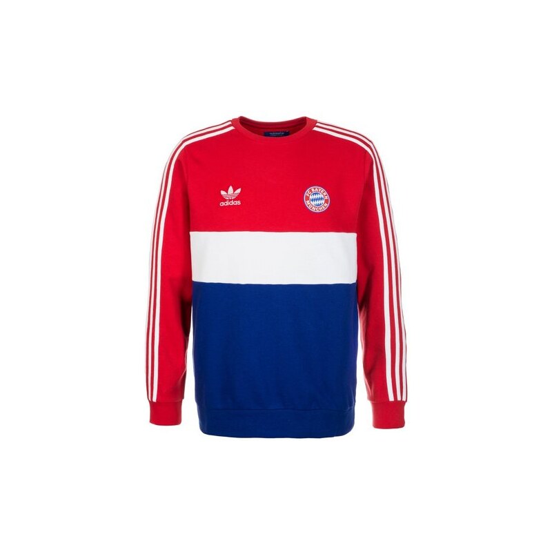 adidas Originals FC Bayern München Crew Sweatshirt Herren rot L - 54,M - 50,S - 46