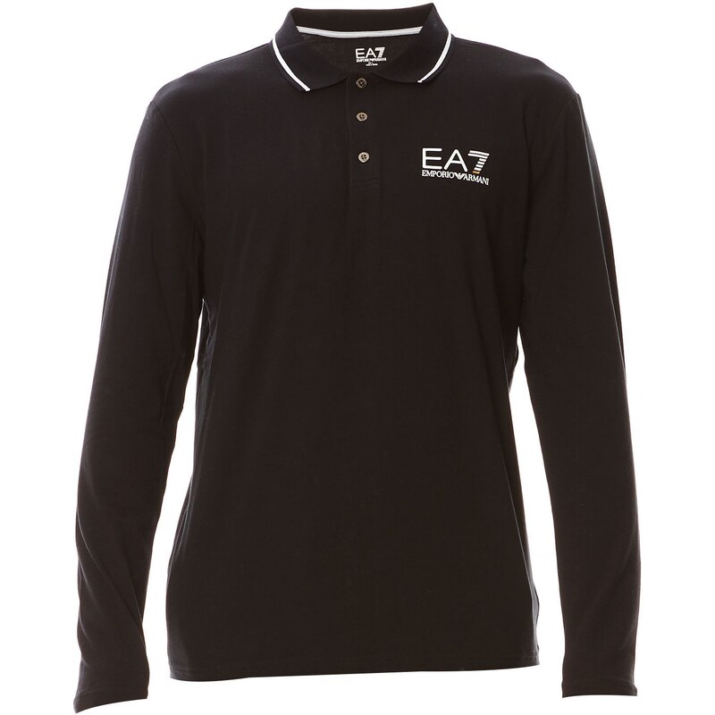 EA7 Polohemd - schwarz