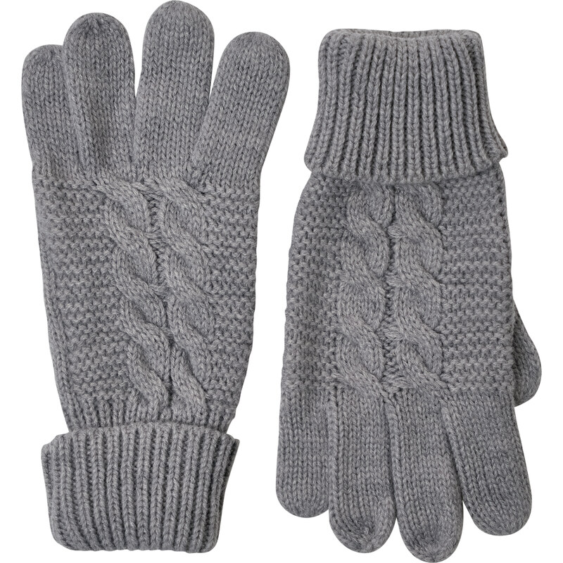 Street One Handschuhe aus Strick Gianna - ghost grey melange, Damen