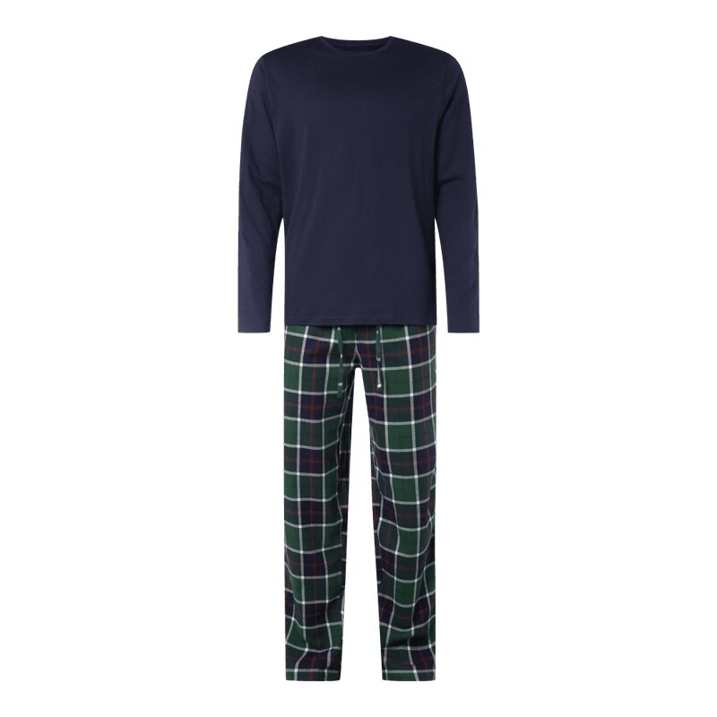 Christian Berg Men Pyjama aus reiner Baumwolle - lang