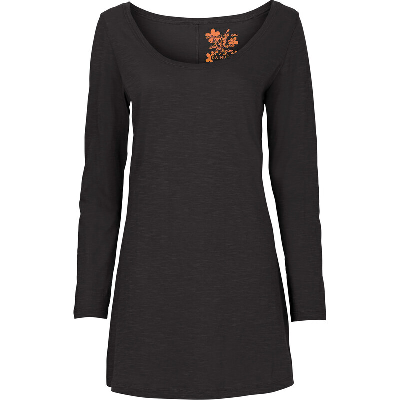 RAINBOW Longshirt in schwarz (Rundhals) für Damen von bonprix