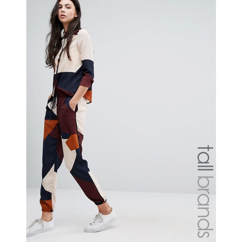 Vero Moda Tall - Trainingshose mit Farbblockdesign - Mehrfarbig