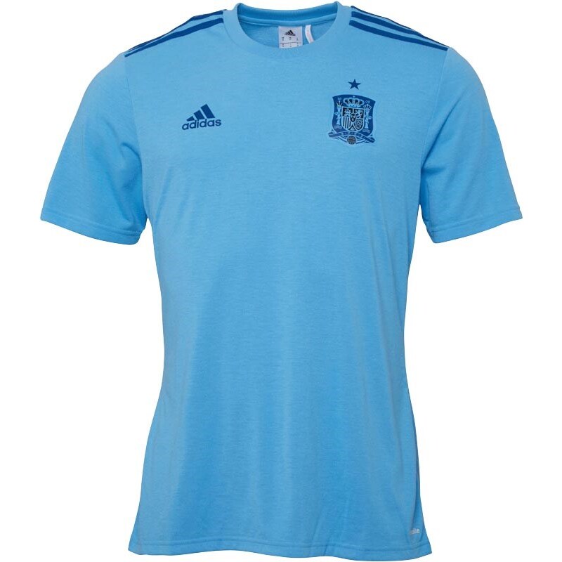 adidas Mens FEF Spain Home Goal Keeper Fan Shirt Light Blue