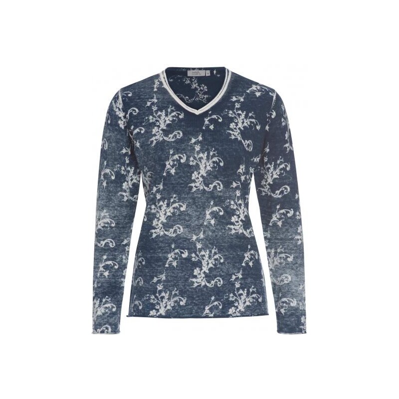 Michèle Boyard Damen Pullover Sweatshirt blau aus Baumwolle