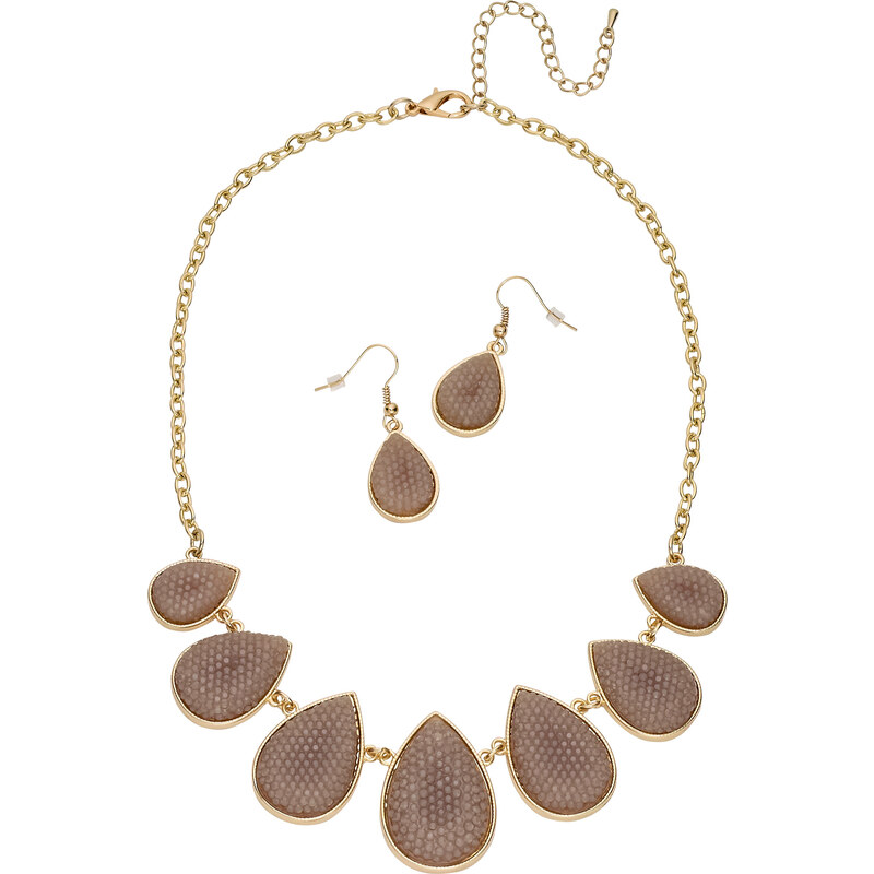 bpc bonprix collection Set Halskette + Ohrringe in gold für Damen von bonprix