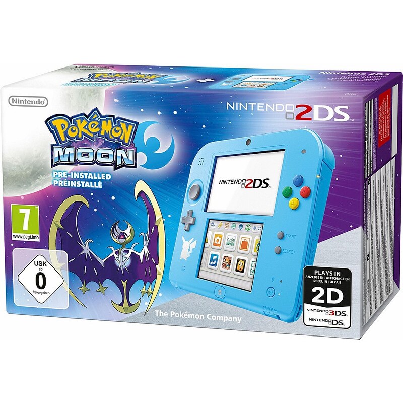 Nintendo 2DS Special Edition Pokémon Mond vorinstalliert