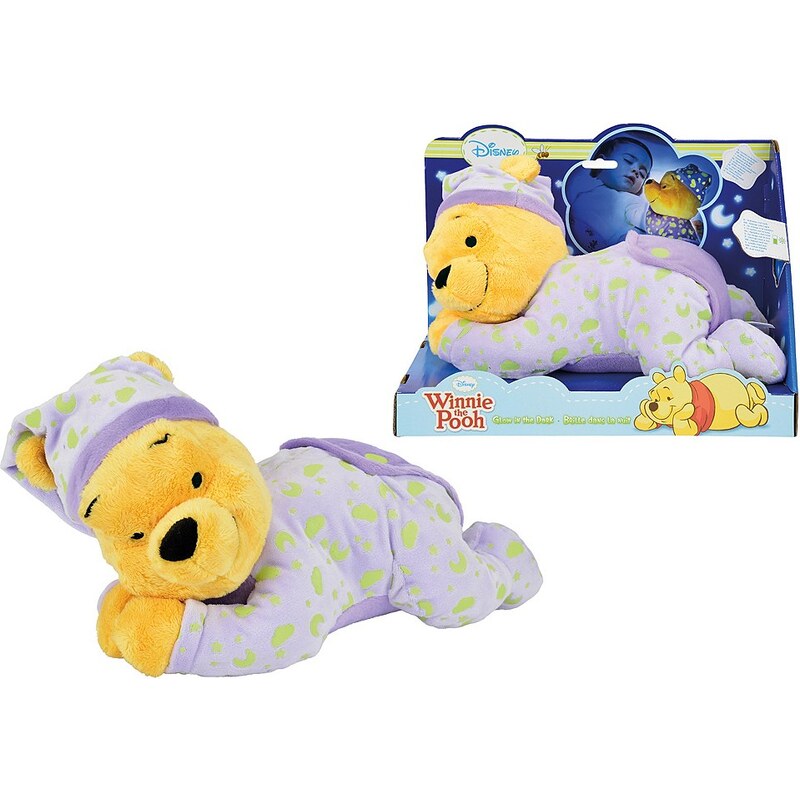 Simba Fluoreszierendes Kuscheltier ca.30 cm, »Disney Winnie The Pooh, Gute Nacht Bär«