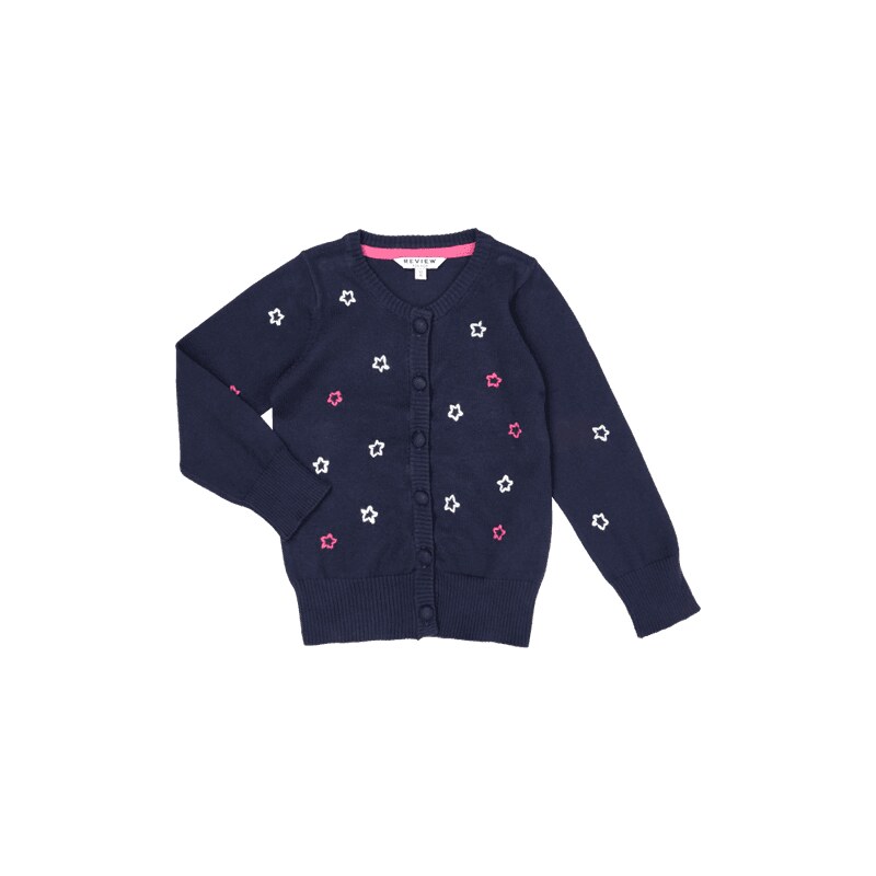 Review for Kids Cardigan mit eingesticktem Sternemuster