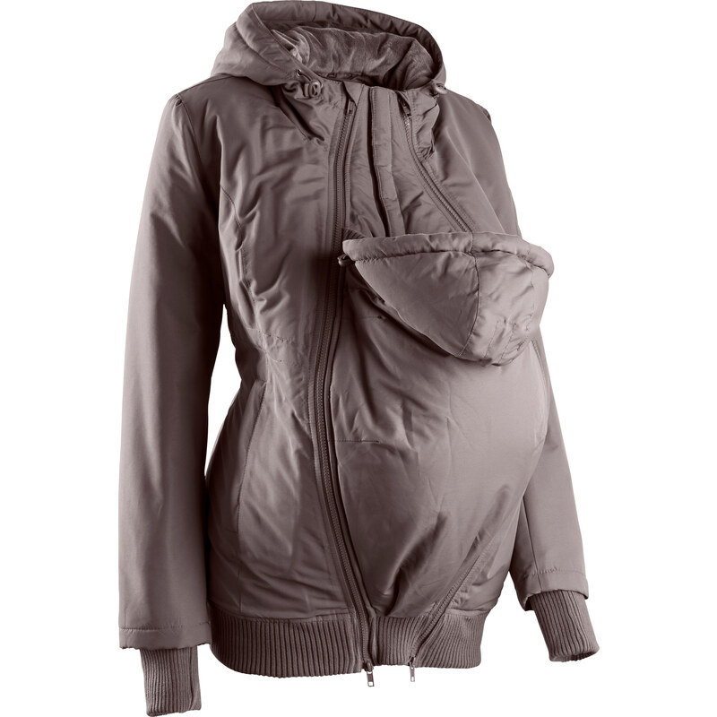 bpc bonprix collection Umstandsjacke mit zwei Einsätzen langarm in grau für Damen von bonprix