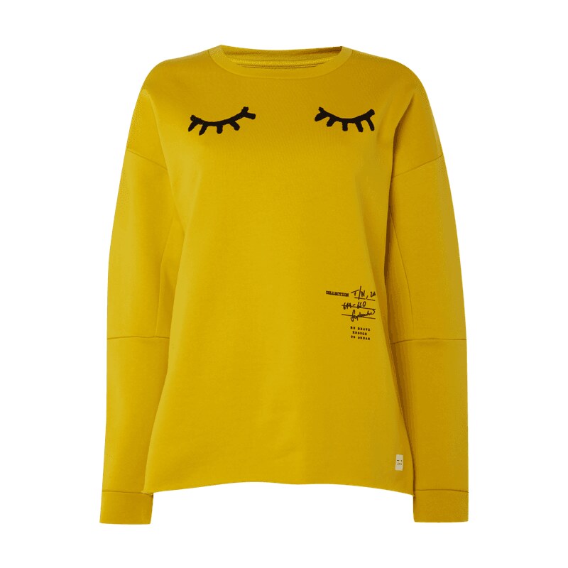 Marc O´Polo Denim Sweatshirt mit Augen aus Flockprint