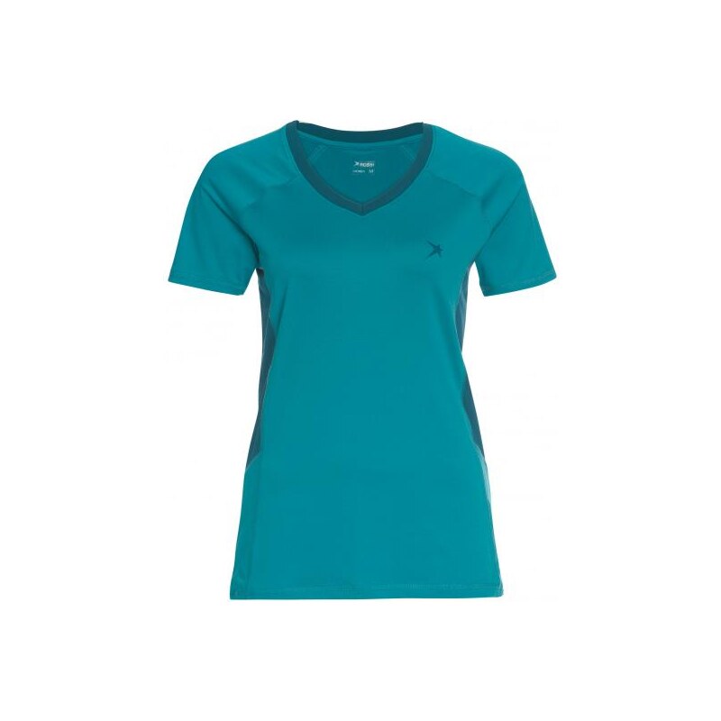 Vittorio Rossi Damen T-Shirt körperbetont V-Ausschnitt blau