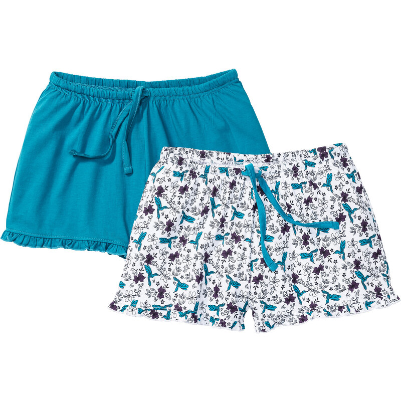 bpc bonprix collection Shorts (2er-Pack) in blau für Damen von bonprix