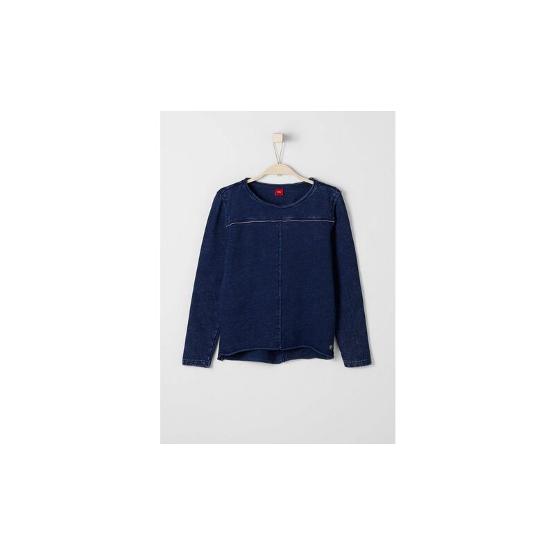 S.OLIVER RED LABEL JUNIOR RED LABEL Junior Sweatshirt im Garment-Dye für Mädchen weiß L (164),S (146),XL (176)