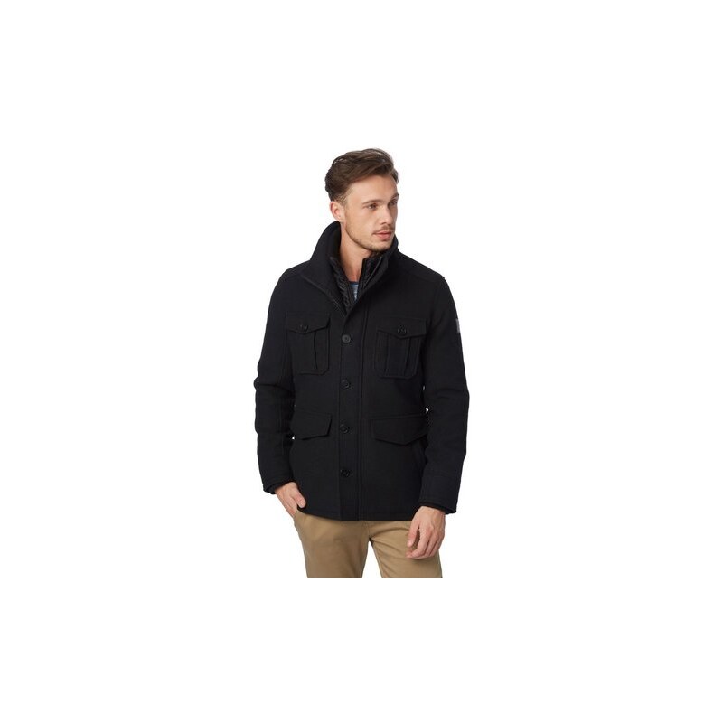 Tom Tailor Jacke warme Jacke mit Wollanteil schwarz XL,XXL
