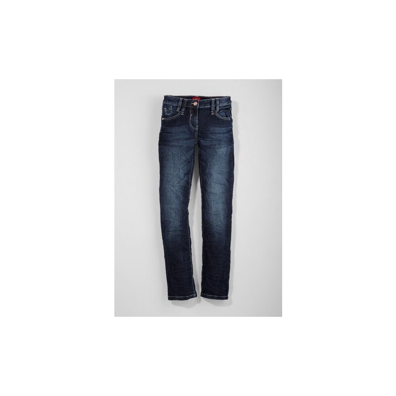 S.OLIVER RED LABEL JUNIOR RED LABEL Junior Suri: Stretch-Jeans mit Kontrastnaht für Mädchen blau M (152),M (158),S (140),XL (176),XS (128)