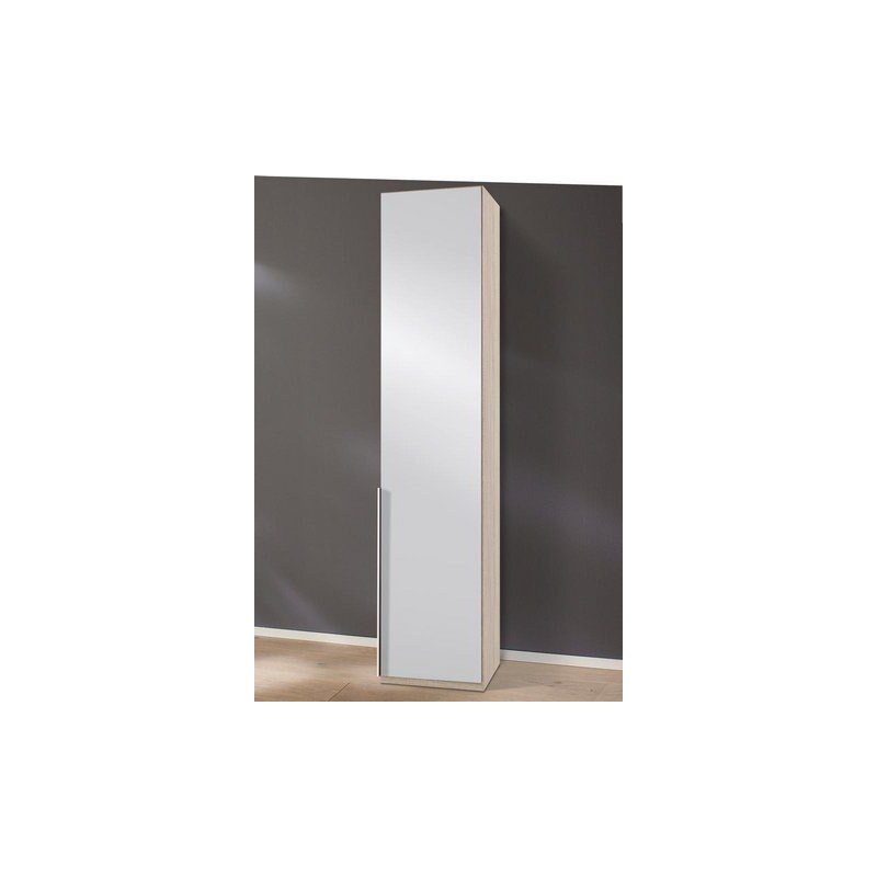 wimex Kleiderschrank mit Spiegeltüren New York struktureichefarben hell