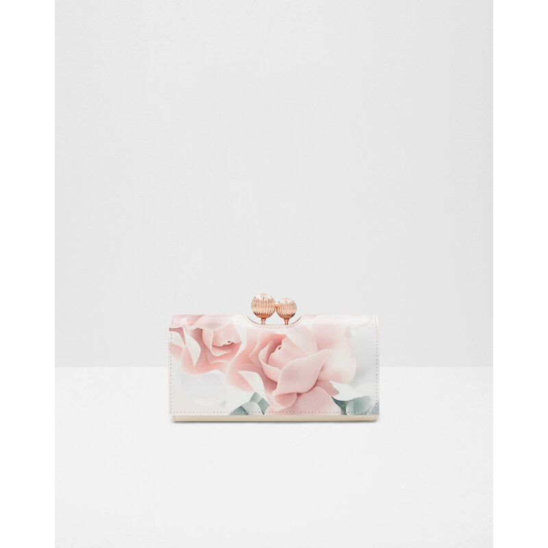 Ted Baker Matinee-Portemonnaie aus Leder mit Porcelain Rose-Print Pink