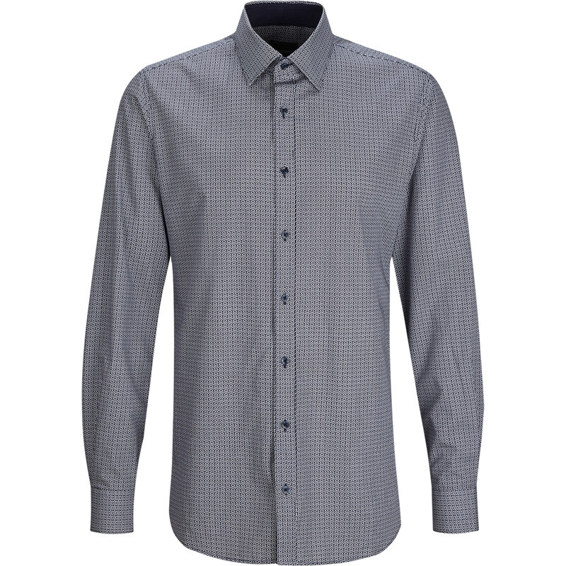 SIR OLIVER Regular: Hemd mit Muster-Print