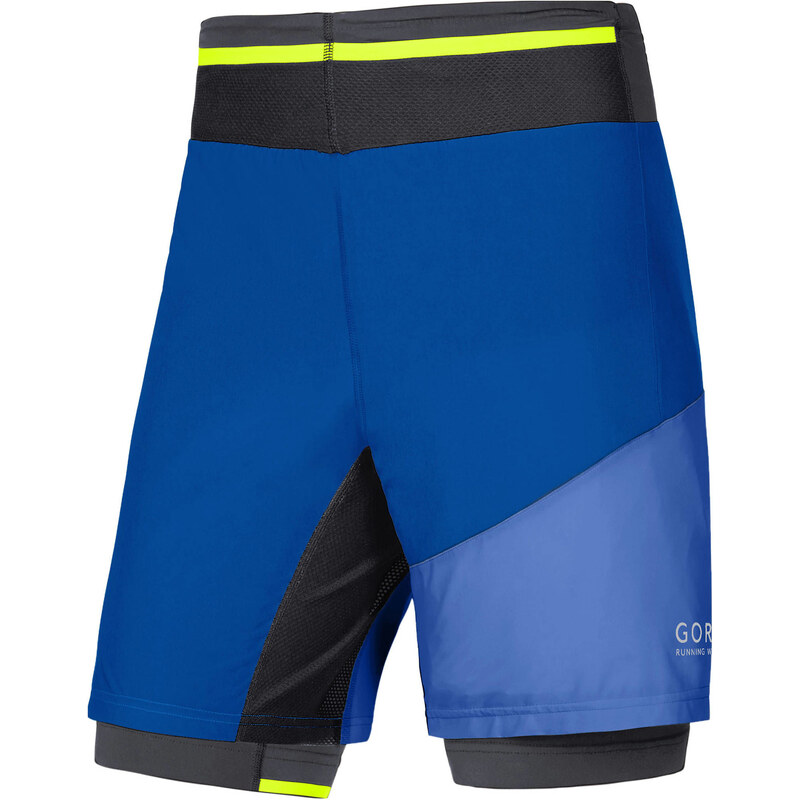 Gore Running Wear: Herren Laufshorts Fusion 2in1 Shorts, blau, verfügbar in Größe S