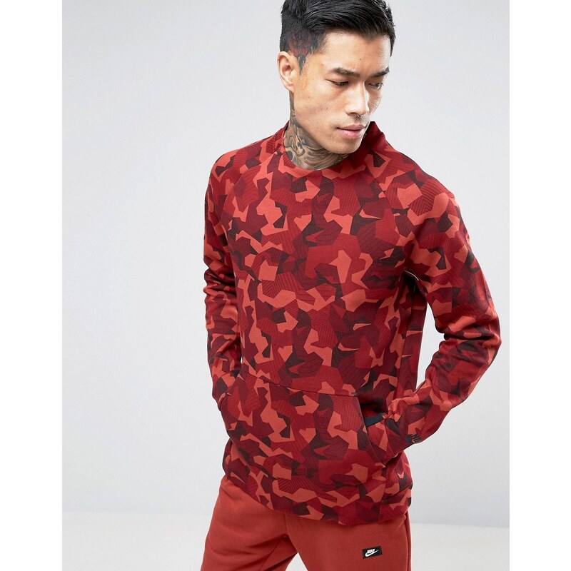 Nike - Tech Fleece - Sweatshirt mit Trägern in Rot 823501-674 - Rot