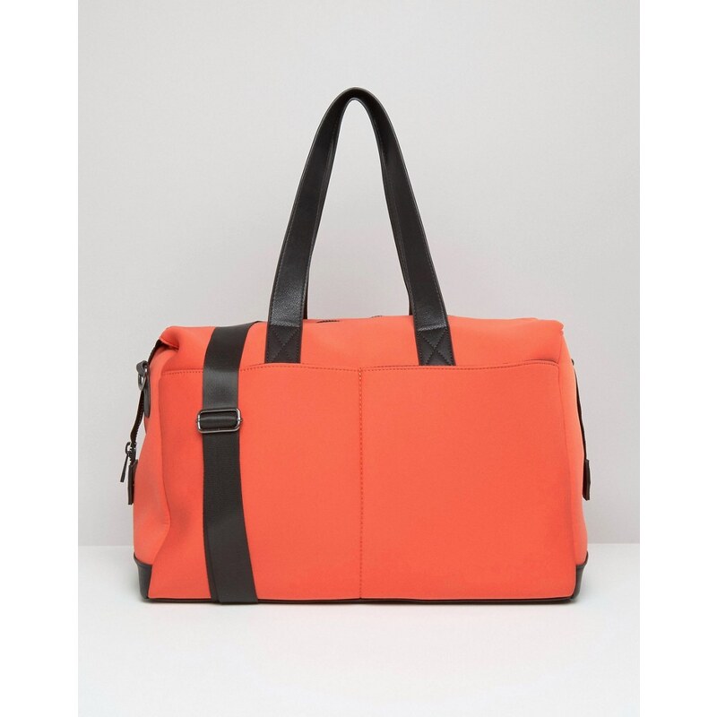 ASOS ASSO - LIFESTYLE - Neopren-Reisetasche mit zwei Taschen - Rot