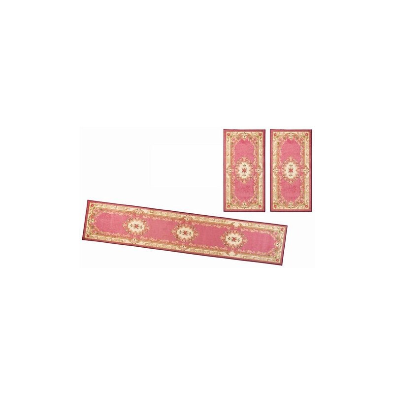 THEKO Orient-Bettumrandung 3tlg. Versailles 501 rosa 14 (3tlg. Bettumrandung)