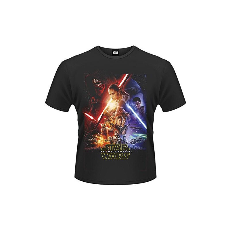 Plastichead Herren T-Shirt Star Wars the Force Awakens Force Awaken, Small