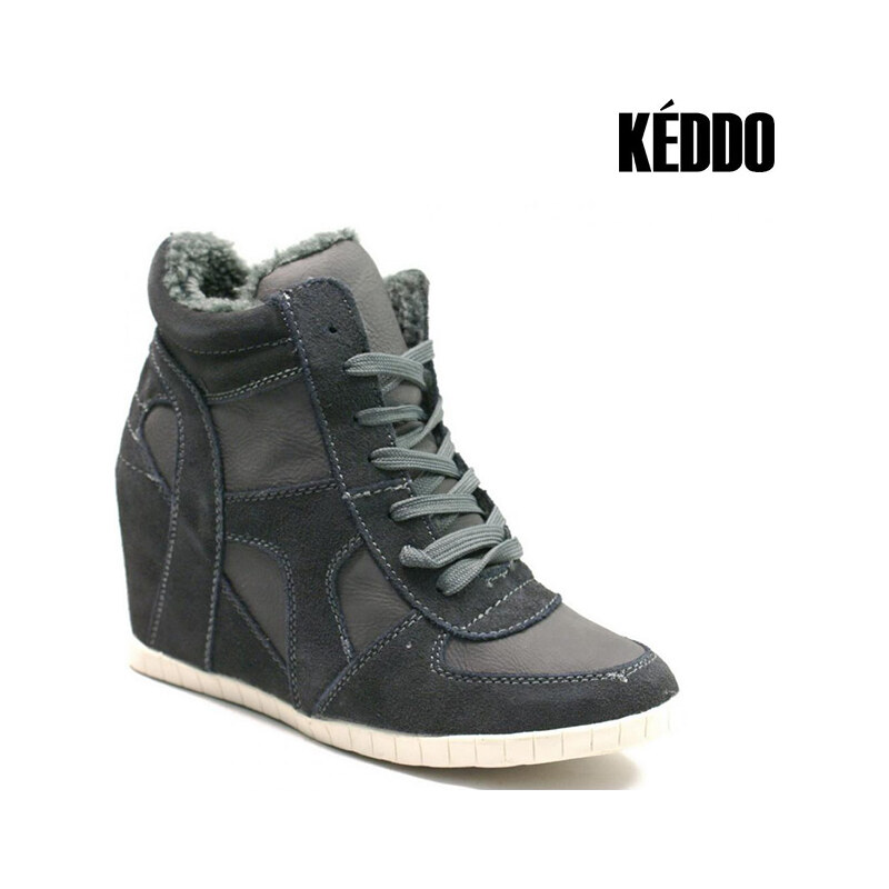 Real_Leather Keddo Keilsneaker mit Veloursleder - 37