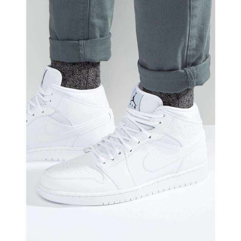 Nike - Jordan Air Jordan 1 - Sneaker in Weiß, 554724-110 - Weiß