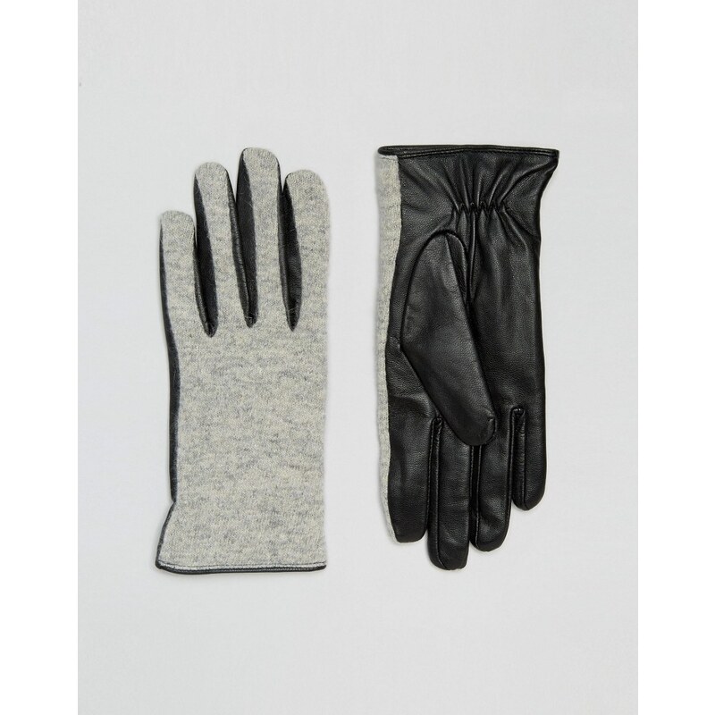 Vila - Handschuhe aus Wollmischung - Grau