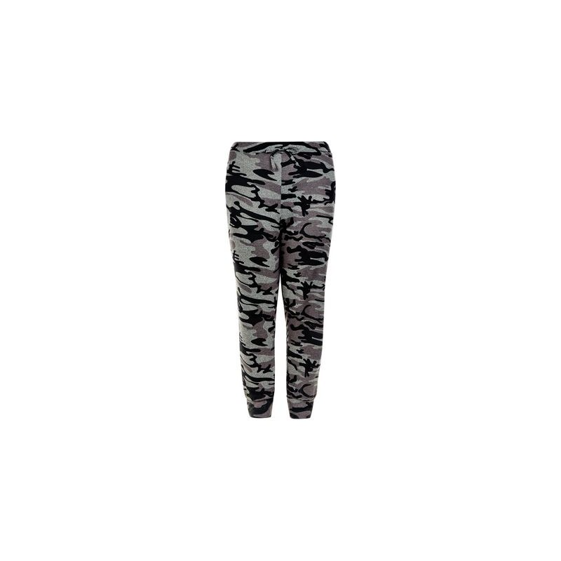 New Look Curves – Grüne Jogginghose mit Camouflage-Muster