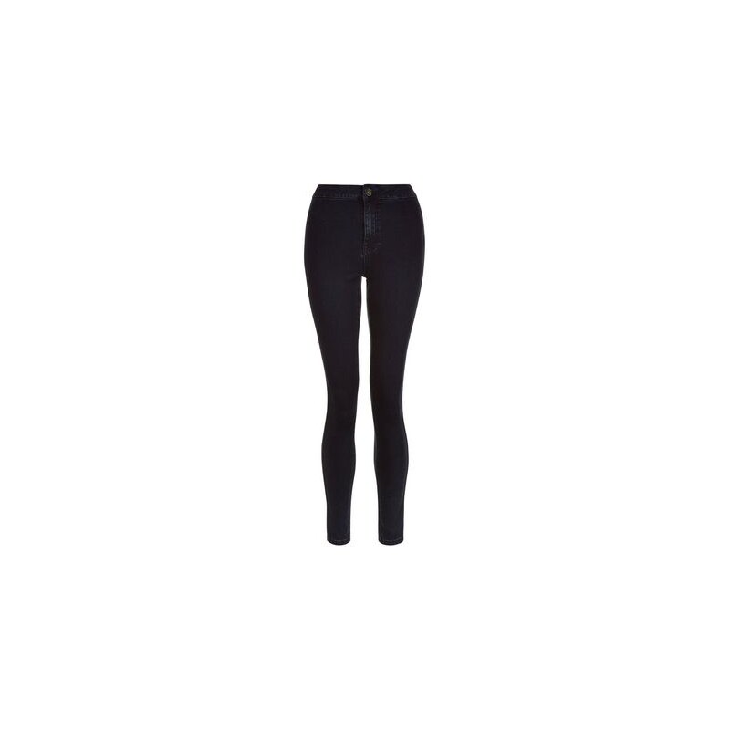 New Look Teenager – Marineblaue superenge Skinny-Jeans mit hohem Bund