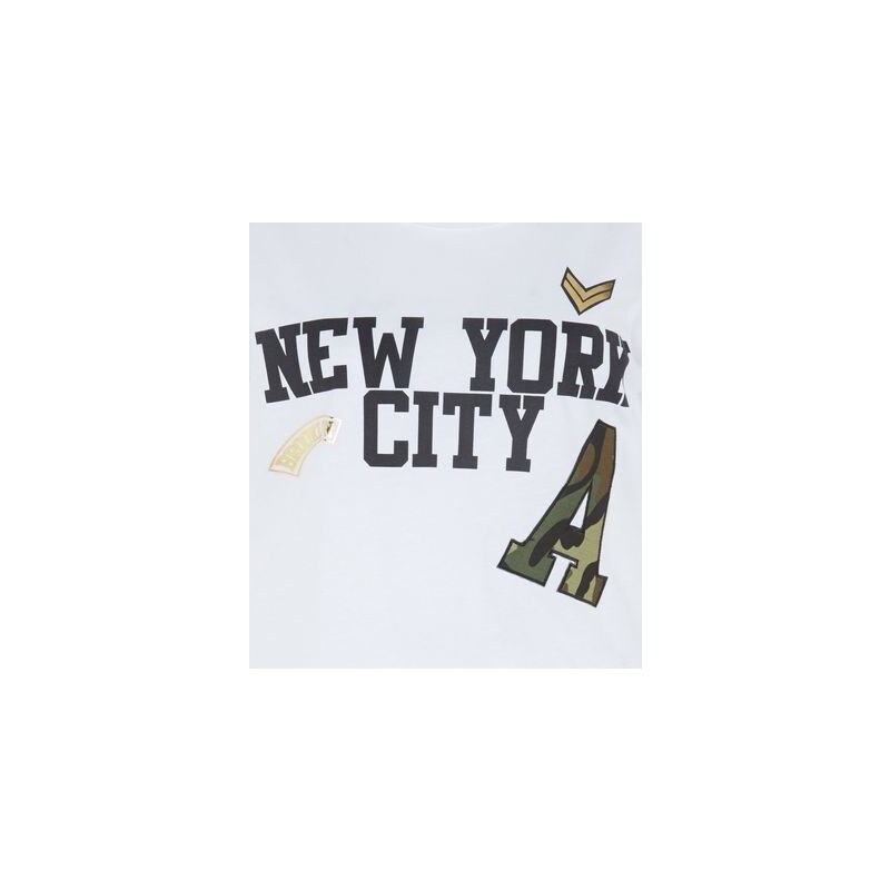 New Look Teenager – Weißes T-Shirt mit „0 New York City“-Print