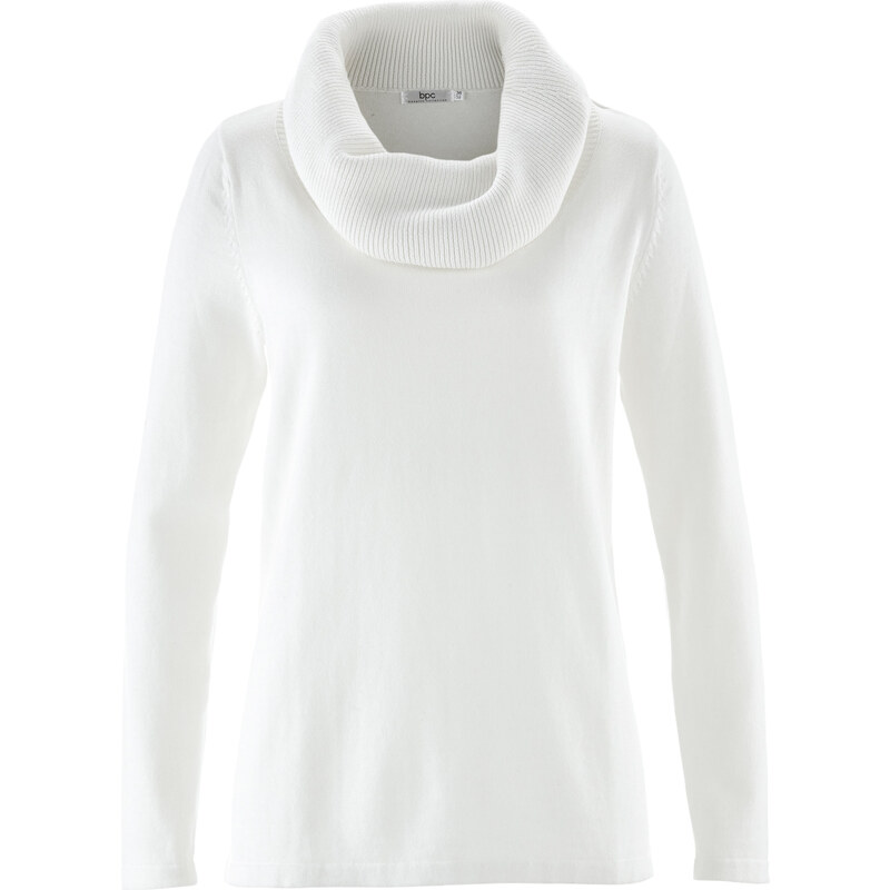 bpc bonprix collection Langarm-Pullover in weiß für Damen von bonprix