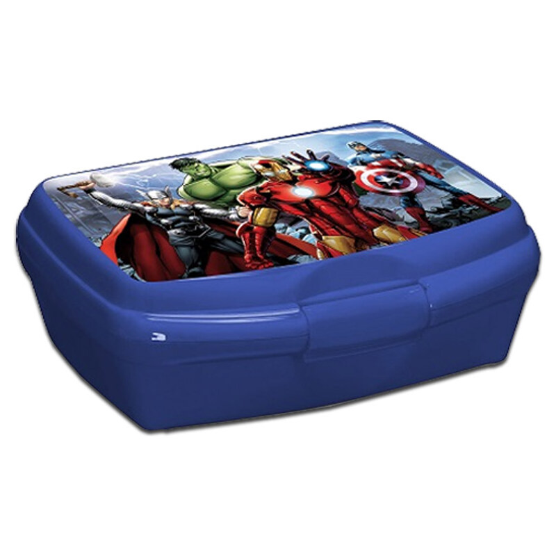 Avengers Assemble Pausenbrotbox blau in Größe UNI für Jungen
