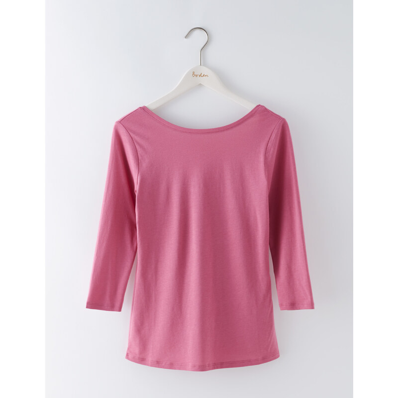 Superweiches T-Shirt mit Ballett-Rückseite Pink Damen Boden