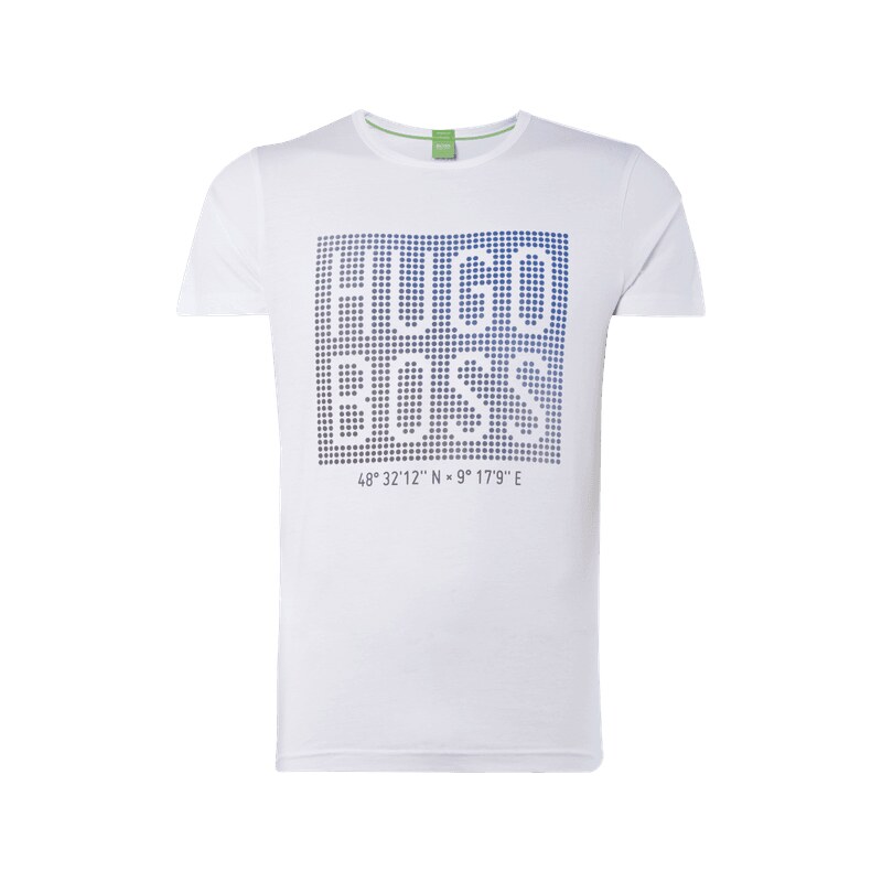 Boss Green T-Shirt mit großem Logo-Print