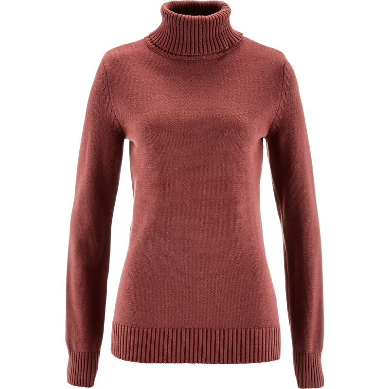 bpc bonprix collection Rollkragen-Pullover langarm in rot für Damen von bonprix