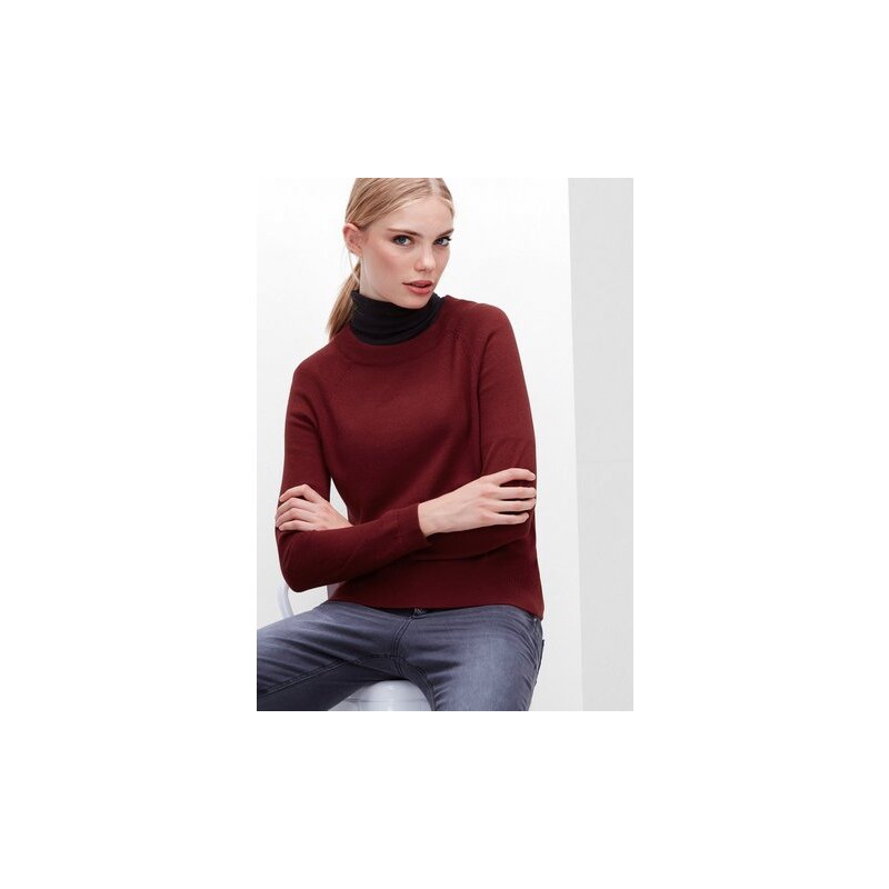 Damen RED LABEL Feinstrickpullover aus Woll-Mix S.OLIVER RED LABEL rot L (44),L (46),M (40),M (42),S (36),S (38),XS (34),32