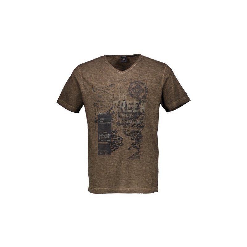 LERROS T-Shirt mit V-Ausschnitt LERROS braun M,XL,XXL
