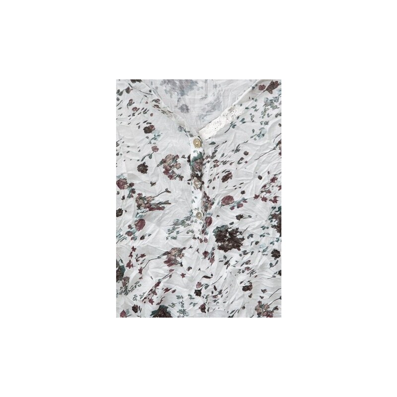 STREET ONE Damen Street One Shirt mit Blütenprint Gunia weiß L (40),M (38),XL (42),XXL (44)