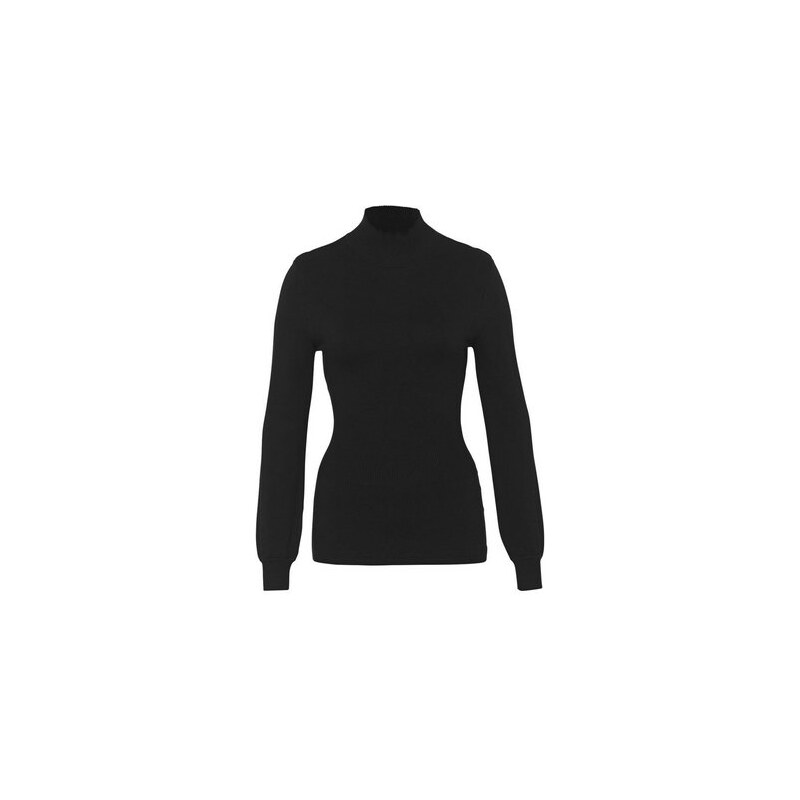 HALLHUBER Damen HALLHUBER Stehkragenpullover mit Taillierung schwarz L,M,XL,XS