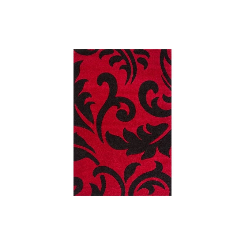 LALEE Teppich Havanna 415 handgearbeiteter Konturenschnitt gewebt rot 2 (B/L: 80x150 cm),3 (B/L: 120x170 cm),6 (B/L: 200x290 cm)